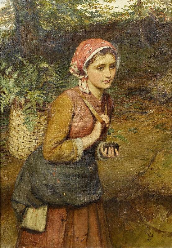 Charles M Russell The fern gatherer oil painting picture